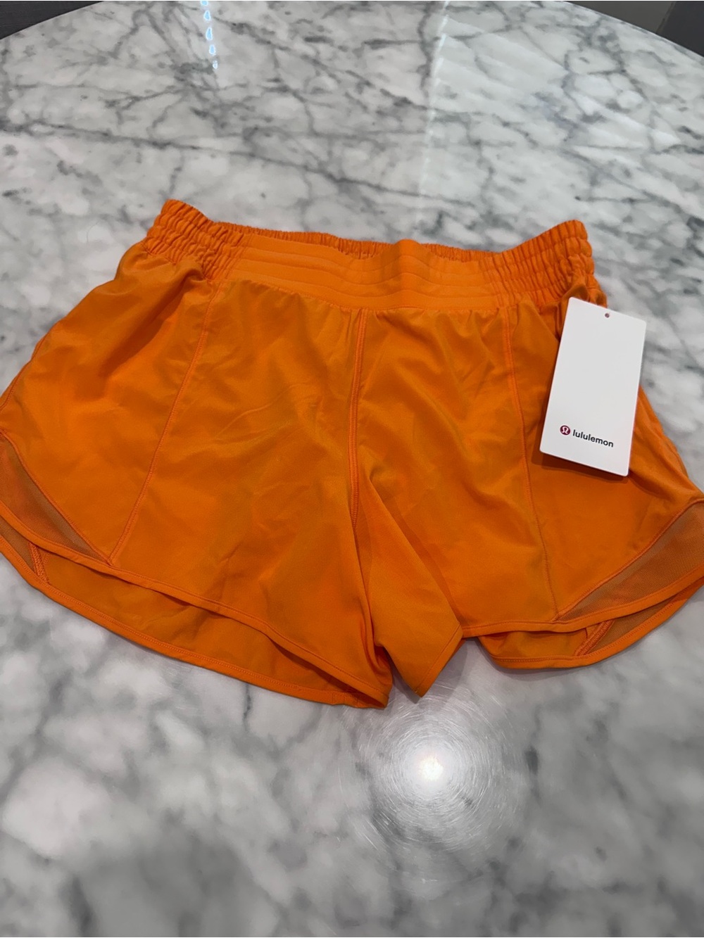 Lululemon Hotty High Rose Bright Orange Women’s Athletic Shorts